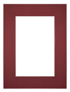 Passe Partout 75x100cm Carton Vin Rouge Bord 6cm Droit De Face | Yourdecoration.fr