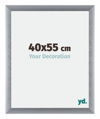 Tucson Aluminium Cadre Photo 40x55cm Argent Brossé De Face Mesure | Yourdecoration.fr