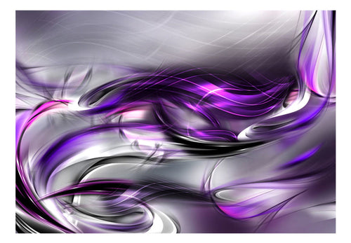 Papier Peint - Purple Swirls - Intissé