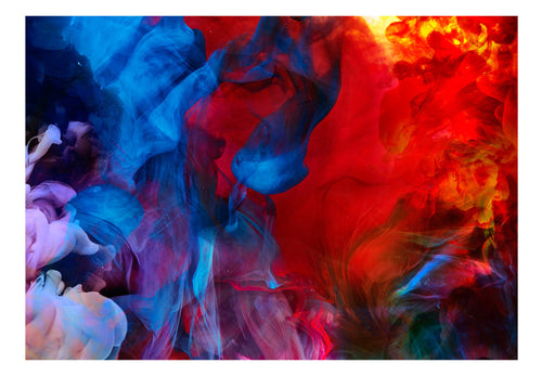Papier Peint - Colored Flames - Intissé