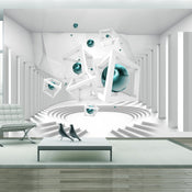 Papier Peint - Corridor of Geometry - Intissé