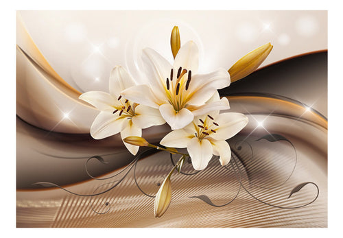 Papier Peint - Golden Lily - Intissé
