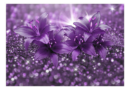 Papier Peint - Masterpiece of Purple 100x70cm - Intissé