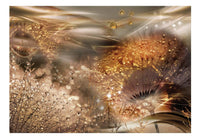 Papier Peint - Dandelions World Gold 350x245cm - Intissé