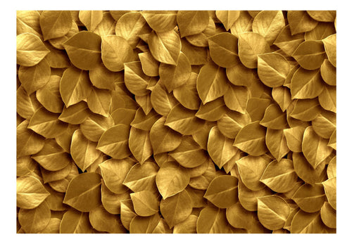 Papier Peint - Golden Leaves - Intissé