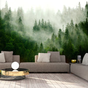 Papier Peint - Mountain Forest Green - Intissé