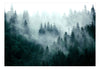 Papier Peint - Mountain Forest Dark Green - Intissé