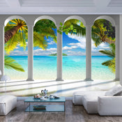 Papier Peint - Sea Behind Columns - Intissé