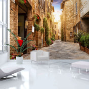 Papier Peint - Colourful Street in Tuscany - Intissé