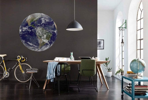 Komar Earth Papier Peint 125x125cm Rond ambiance | Yourdecoration.fr