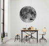 Komar Moon Papier Peint 125x125cm Rond ambiance | Yourdecoration.fr