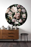Komar Flower Couture Papier Peint 125x125cm Rond ambiance | Yourdecoration.fr