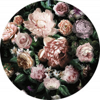 Komar Flower Couture Papier Peint 125x125cm Rond | Yourdecoration.fr