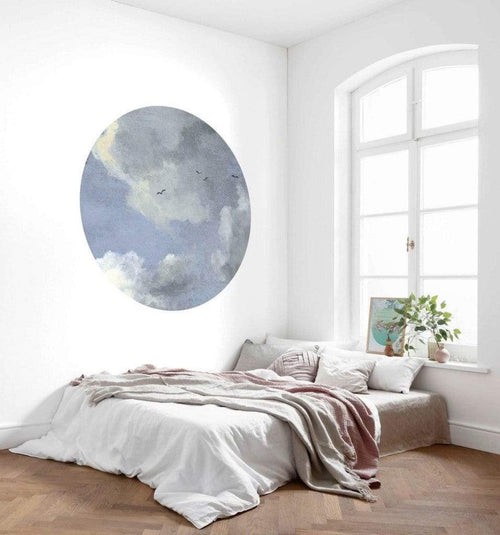 Komar Simply Sky Papier Peint 125x125cm Rond ambiance | Yourdecoration.fr