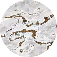 Komar Marble Vibe Papier Peint 125x125cm Rond | Yourdecoration.fr