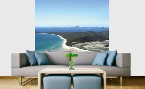 Dimex Aerial View of Beach Papier Peint 225x250cm 3 bandes ambiance | Yourdecoration.fr