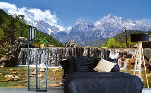 Dimex Alps Papier Peint 375x250cm 5 bandes ambiance | Yourdecoration.fr