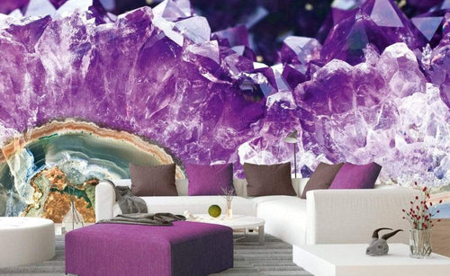 Dimex Amethyst Papier Peint 375x250cm 5 bandes ambiance | Yourdecoration.fr