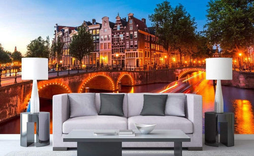 Dimex Amsterdam Papier Peint 375x250cm 5 bandes ambiance | Yourdecoration.fr