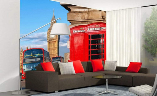 Dimex Big Ben Papier Peint 225x250cm 3 bandes ambiance | Yourdecoration.fr