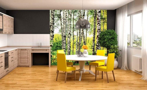 Dimex Birch Forest Papier Peint 225x250cm 3 bandes ambiance | Yourdecoration.fr