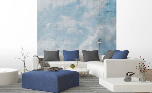 Dimex Blue Clouds Abstract Papier Peint 225x250cm 3 bandes ambiance | Yourdecoration.fr