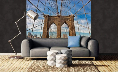 Dimex Brooklyn Bridge Papier Peint 225x250cm 3 bandes ambiance | Yourdecoration.fr