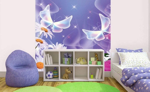 Dimex Butterfly Papier Peint 225x250cm 3 bandes ambiance | Yourdecoration.fr