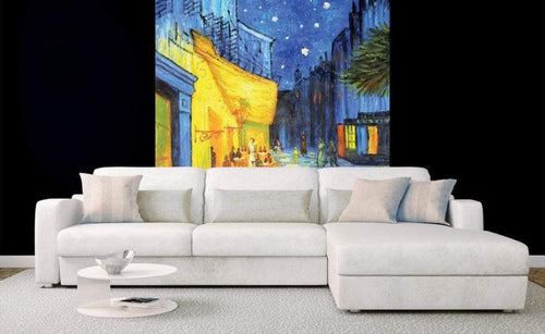 Dimex Cafe Terrace Papier Peint 225x250cm 3 bandes ambiance | Yourdecoration.fr
