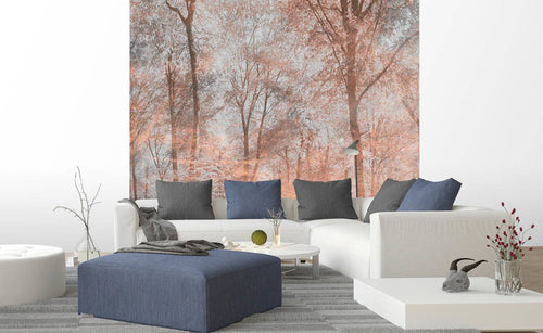 Dimex Colorful Forest Abstract Papier Peint 225x250cm 3 bandes ambiance | Yourdecoration.fr