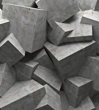 Dimex Concrete Cubes Papier Peint 225x250cm 3 bandes | Yourdecoration.fr