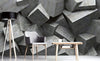 Dimex Concrete Cubes Papier Peint 375x250cm 5 bandes ambiance | Yourdecoration.fr