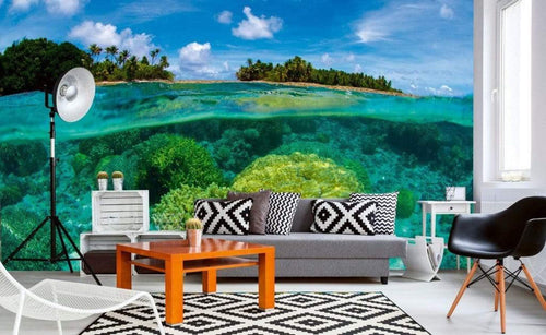 Dimex Coral Reef Papier Peint 375x250cm 5 bandes ambiance | Yourdecoration.fr