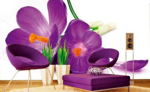 Dimex Crocus Papier Peint 375x250cm 5 bandes ambiance | Yourdecoration.fr