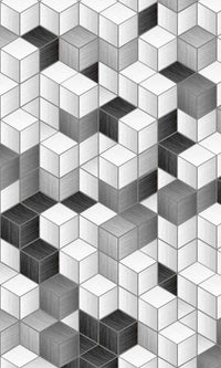 Dimex Cube Blocks Papier Peint 150x250cm 2 bandes | Yourdecoration.fr