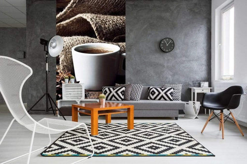 Dimex Cup of Coffee Papier Peint 150x250cm 2 bandes ambiance | Yourdecoration.fr