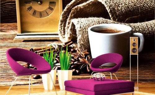 Dimex Cup of Coffee Papier Peint 375x250cm 5 bandes ambiance | Yourdecoration.fr