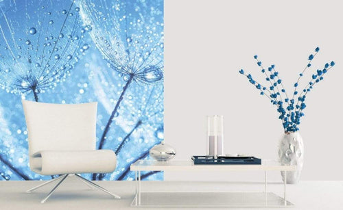 Dimex Dandelion Water Drops Papier Peint 225x250cm 3 bandes ambiance | Yourdecoration.fr