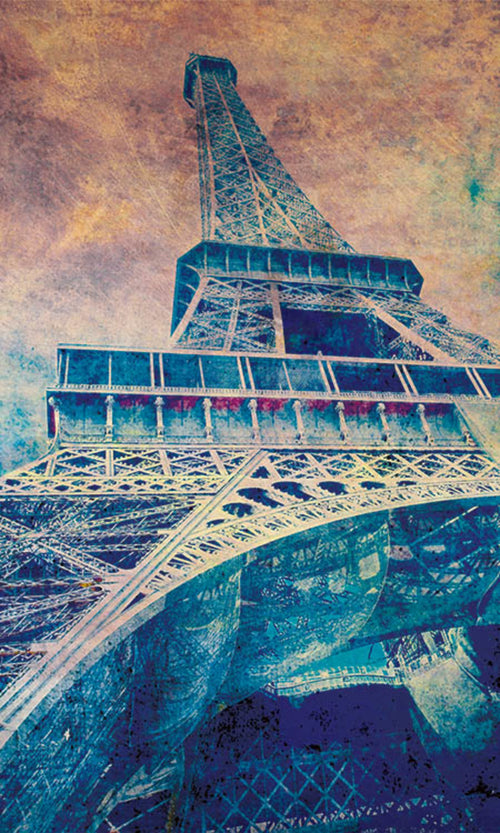 Dimex Eiffel Tower Abstract I Papier Peint 150x250cm 2 bandes | Yourdecoration.fr