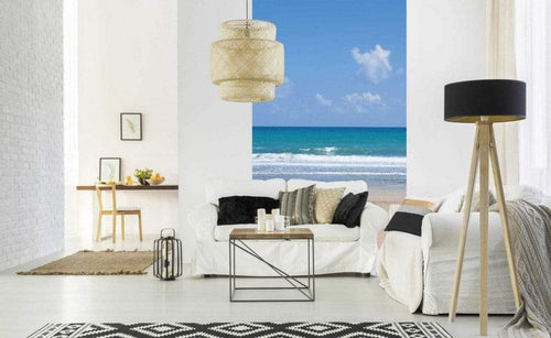 Dimex Empty Beach Papier Peint 150x250cm 2 bandes ambiance | Yourdecoration.fr