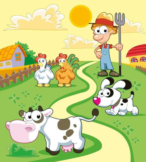 Dimex Farm Papier Peint 225x250cm 3 bandes | Yourdecoration.fr