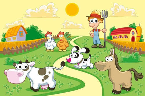 Dimex Farm Papier Peint 375x250cm 5 bandes | Yourdecoration.fr