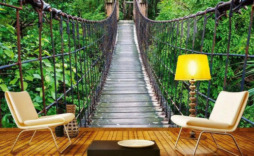 Dimex Footbridge Papier Peint 375x250cm 5 bandes ambiance | Yourdecoration.fr