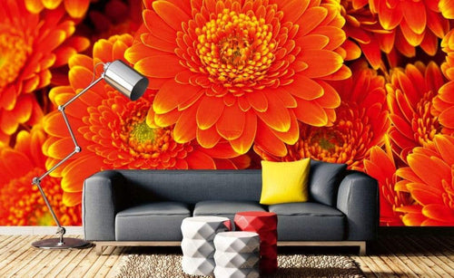 Dimex Gerbera Papier Peint 375x250cm 5 bandes ambiance | Yourdecoration.fr