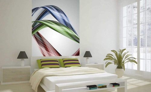 Dimex Glossy Wave Papier Peint 150x250cm 2 bandes ambiance | Yourdecoration.fr