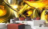 Dimex Golden Wires Papier Peint 375x250cm 5 bandes ambiance | Yourdecoration.fr