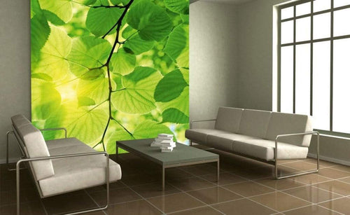 Dimex Green Leaves Papier Peint 225x250cm 3 bandes ambiance | Yourdecoration.fr