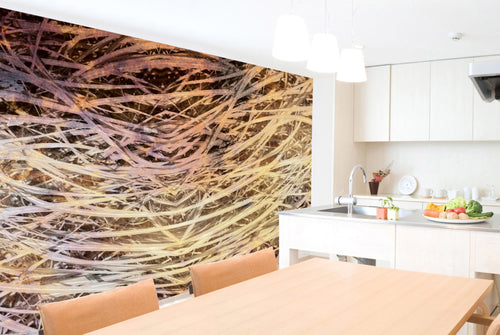 Dimex Hay Abstract I Papier Peint 375x250cm 5 bandes ambiance | Yourdecoration.fr