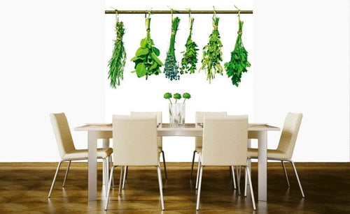 Dimex Herbs Papier Peint 225x250cm 3 bandes ambiance | Yourdecoration.fr