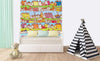 Dimex Houses in Town Papier Peint 225x250cm 3 bandes ambiance | Yourdecoration.fr